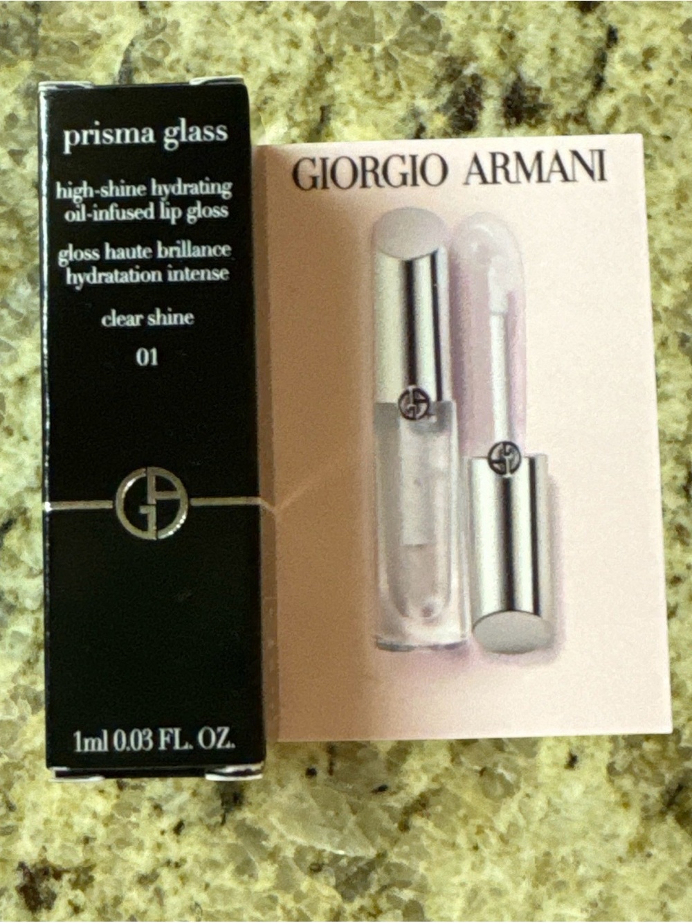 Giorgio Armani Prisma Glass Lip Gloss — Clear Shine (01)